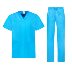Scrub Set COLOMBO is a classic, unisex model of medical clothing by b-well. Made of thick fabric, suitable for autumn-winter season.