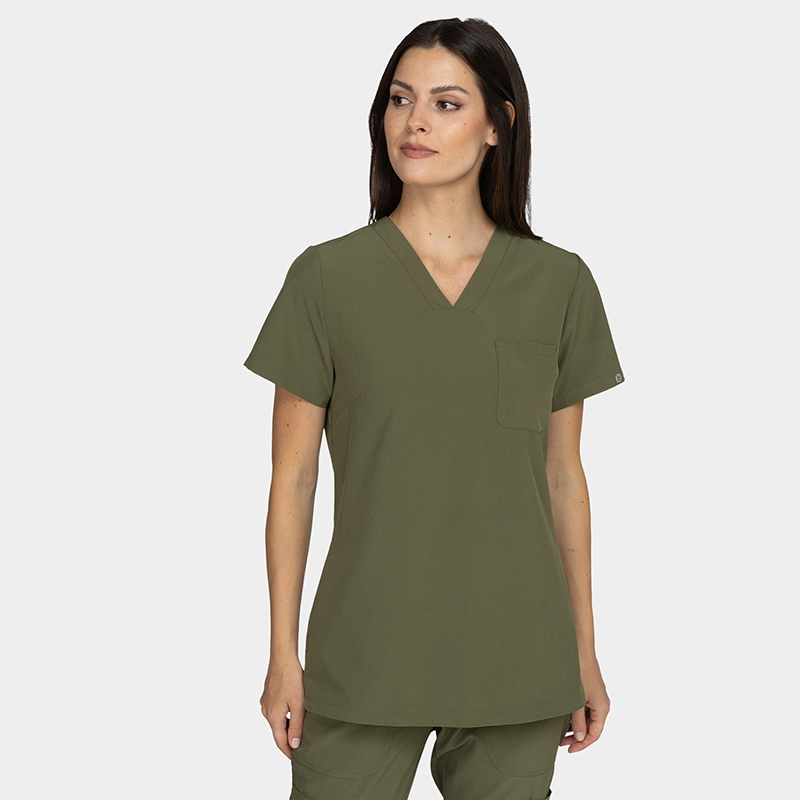 NAOMI is a stylish and practical women’s medical set – tunic and jogger-style pants, made from high-quality fabric that provides comfort and freedom of movement.